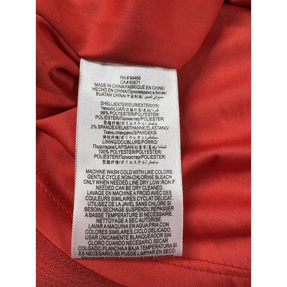 BCBG Dress Womens Size 4‎ Orange Teired Ruffle Asymmetrical Cocktail Mini New - Picture 11 of 15